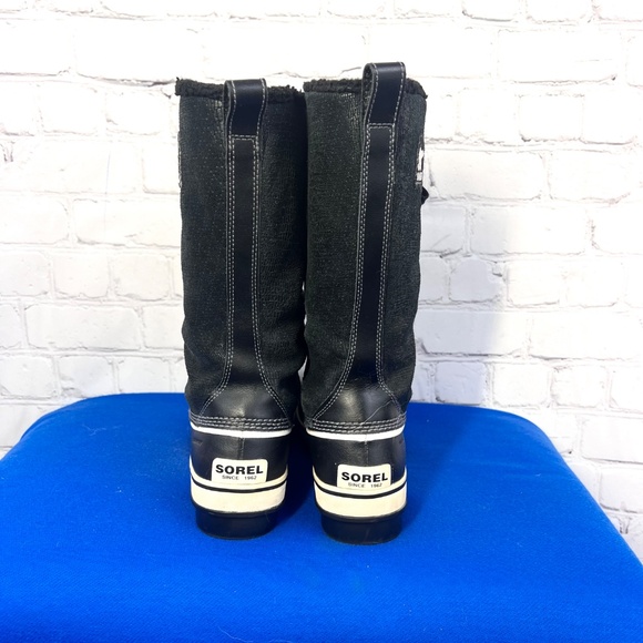 |•SOREL•| Trivoli High Black Waterproof Winter Boots Size 8.5 - Picture 4 of 12